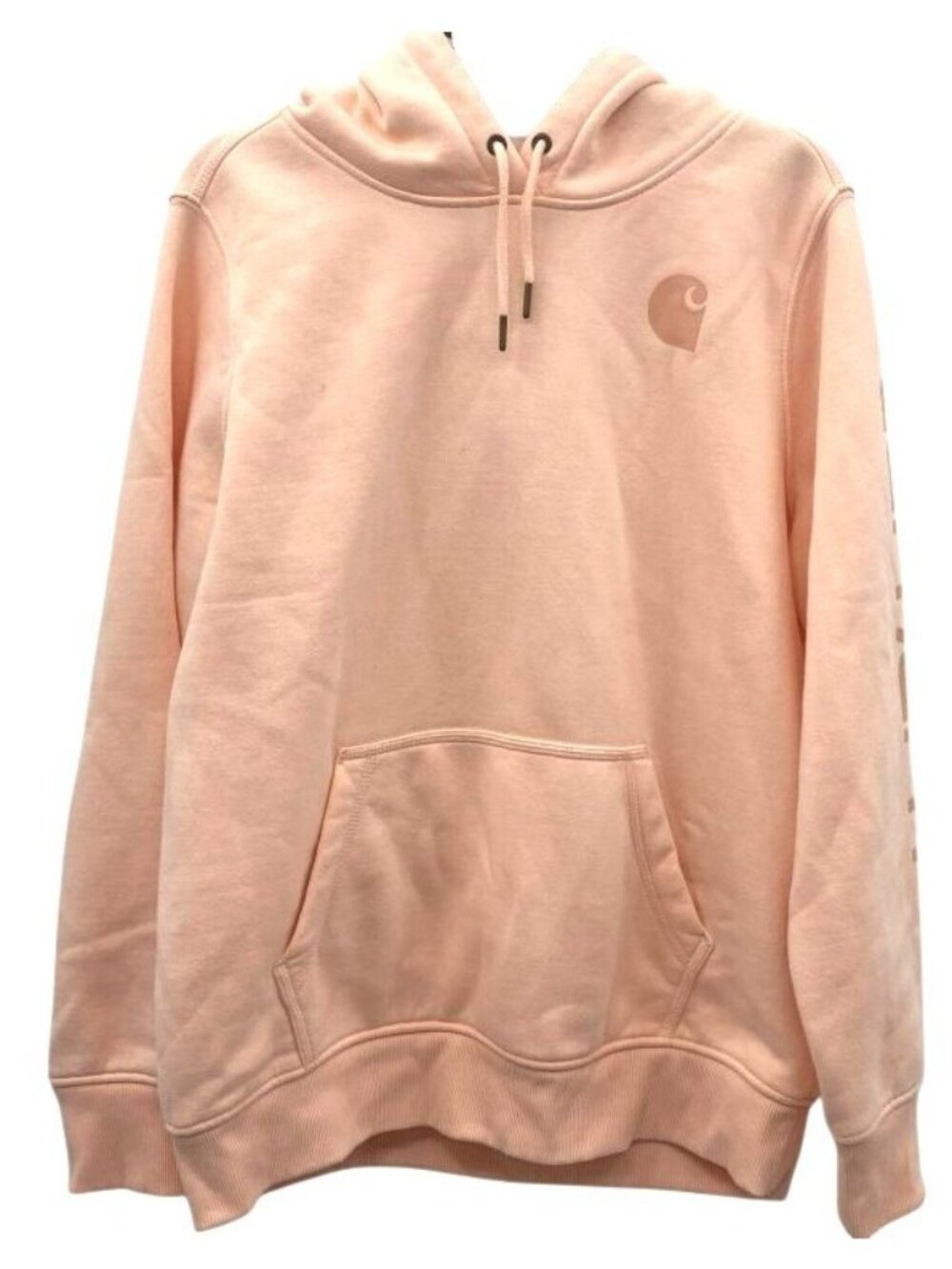 Carhartt Women's Clarksburg Logo Sleeve Hoodie Relaxed Fit Size L
